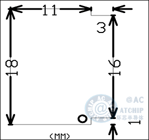 AC80E报警器芯片软封装COB尺寸外形大小