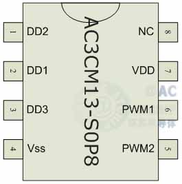 AC3CM13叮咚三声门铃芯片DIP8SOP8硬封装DIP8/SOP8图片