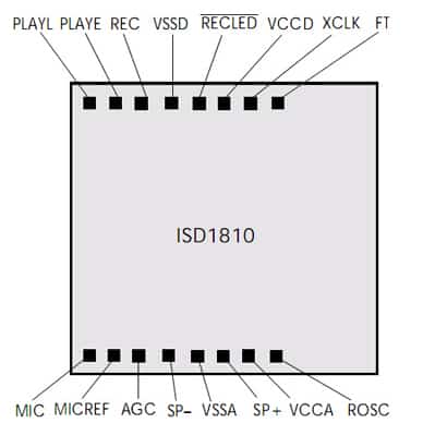 ISD1810绑定脚位图
