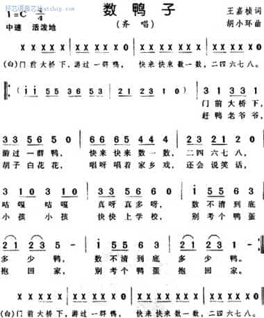 衡实小视数鸭子教学目标为歌曲创编歌词