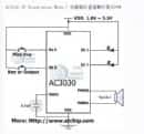 应用电路简单的OTP语音芯片原理图接线资料(AC3030)